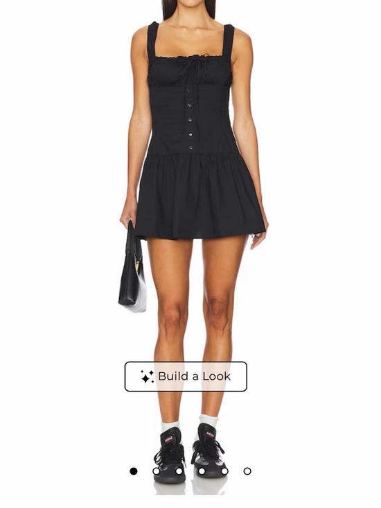 Lioness Dresses & Skirts - Lioness Black Button-Front Mini Dress
